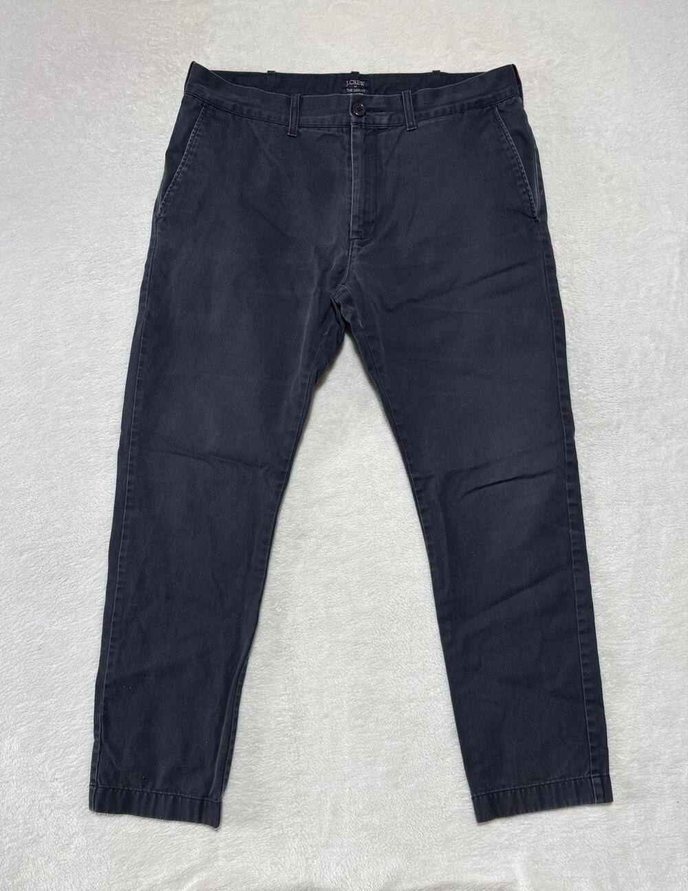 J.Crew The Driggs Pants Mens 32x30 Navy Blue Chino Casual Pockets